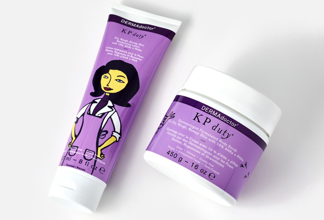 dermadoctor Body Scrub & Lotion Set KP Duty Smooth Skin Duo Kit