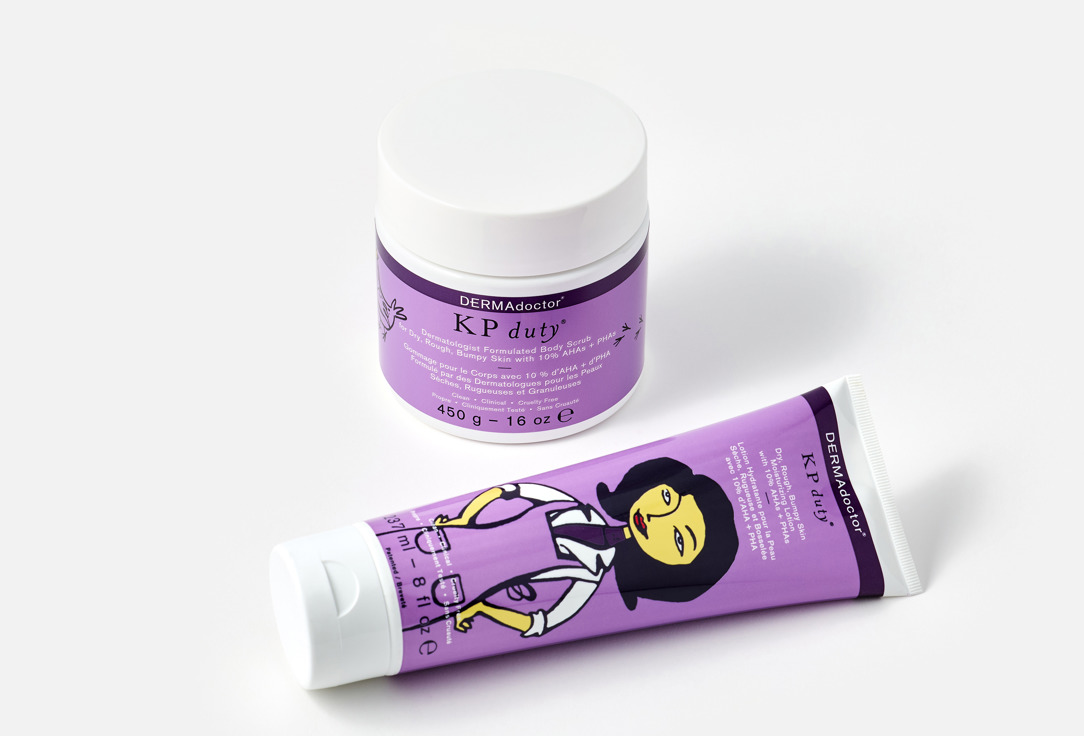 dermadoctor Body Scrub & Lotion Set KP Duty Smooth Skin Duo Kit