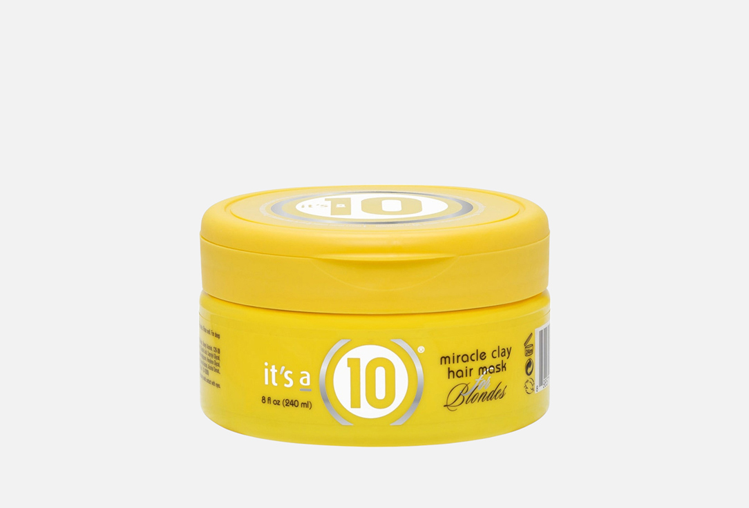 Its 10 Haircare Moisturizing & Repairing Hair Mask Miracle Clay Hair Mask for Blondes 240 ml Its 10 Haircare Moisturizing & Repairing Hair Mask Miracle Clay Hair Mask for Blondes