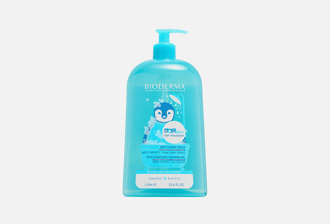 Bioderma Body Cleansing foam Abcderm moussant 1000 ml Bioderma Body Cleansing foam Abcderm moussant