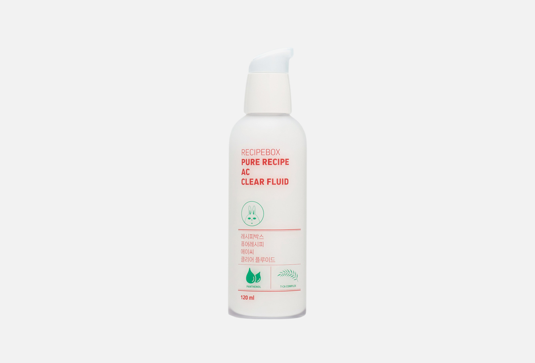 Recipebox Moisturizing and soothing face fluid Pure recipe ac 120 ml Recipebox Moisturizing and soothing face fluid Pure recipe ac