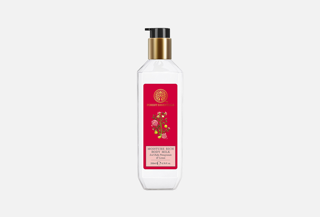 Forest Essentials Moisturizing Body Milk Iced Ruby Pomegranate & Lemon Body Milk