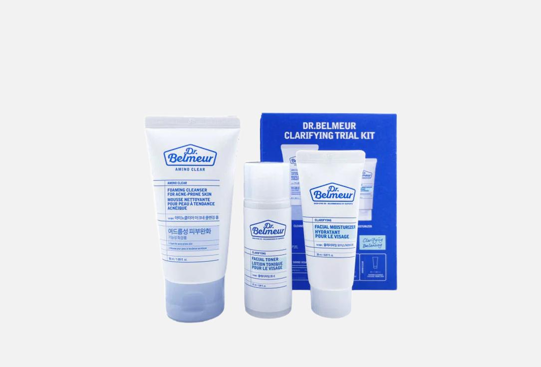 THE FACE SHOP Purifying Cleanser, Toner & Moisturizer Set Clarifying Trial Kit 3 pcs THE FACE SHOP Purifying Cleanser, Toner & Moisturizer Set Clarifying Trial Kit