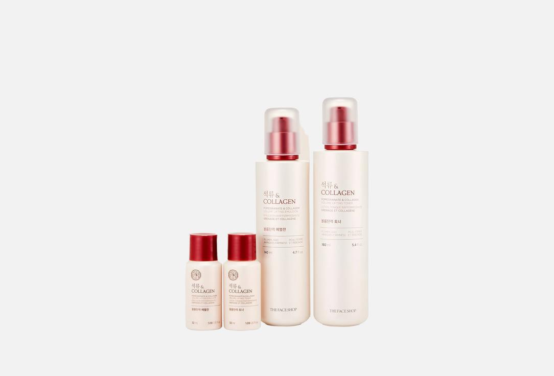 THE FACE SHOP Toner and Face Emulsion Set Pomegranate & Collagen 1 pcs THE FACE SHOP Toner and Face Emulsion Set Pomegranate & Collagen