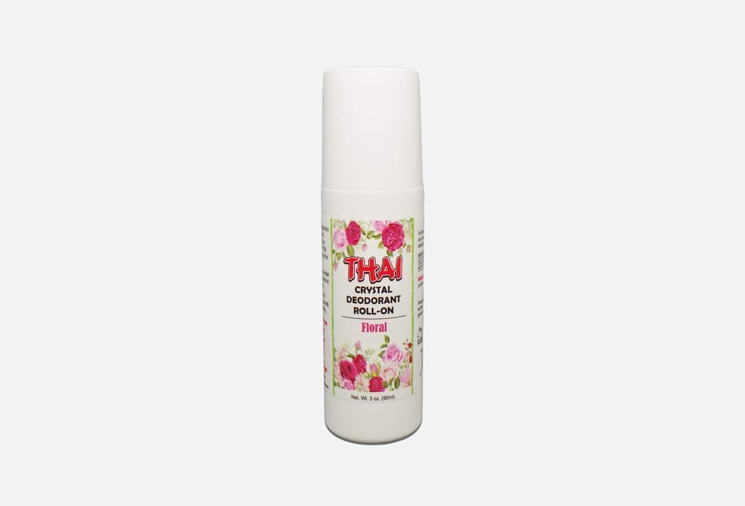 THAI CRYSTAL Aluminum & Fragrance Free Crystal Roll-On Deodorant Floral 90 ml THAI CRYSTAL Aluminum & Fragrance Free Crystal Roll-On Deodorant Floral