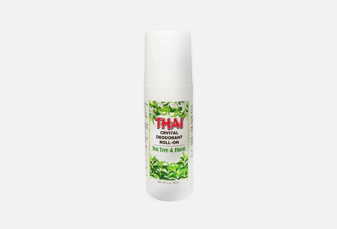 THAI CRYSTAL Aluminum & Fragrance Free Crystal Roll-On Deodorant Tea Tree & Floral 90 ml THAI CRYSTAL Aluminum & Fragrance Free Crystal Roll-On Deodorant Tea Tree & Floral