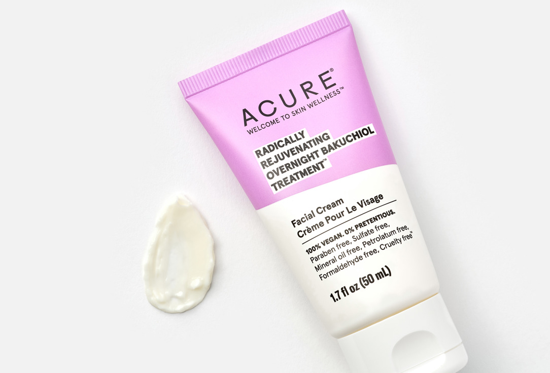 Acure Revitalizing Overnight Facial Treatment Radically Rejuvenating Bakuchiol 50 ml Acure Revitalizing Overnight Facial Treatment Radically Rejuvenating Bakuchiol