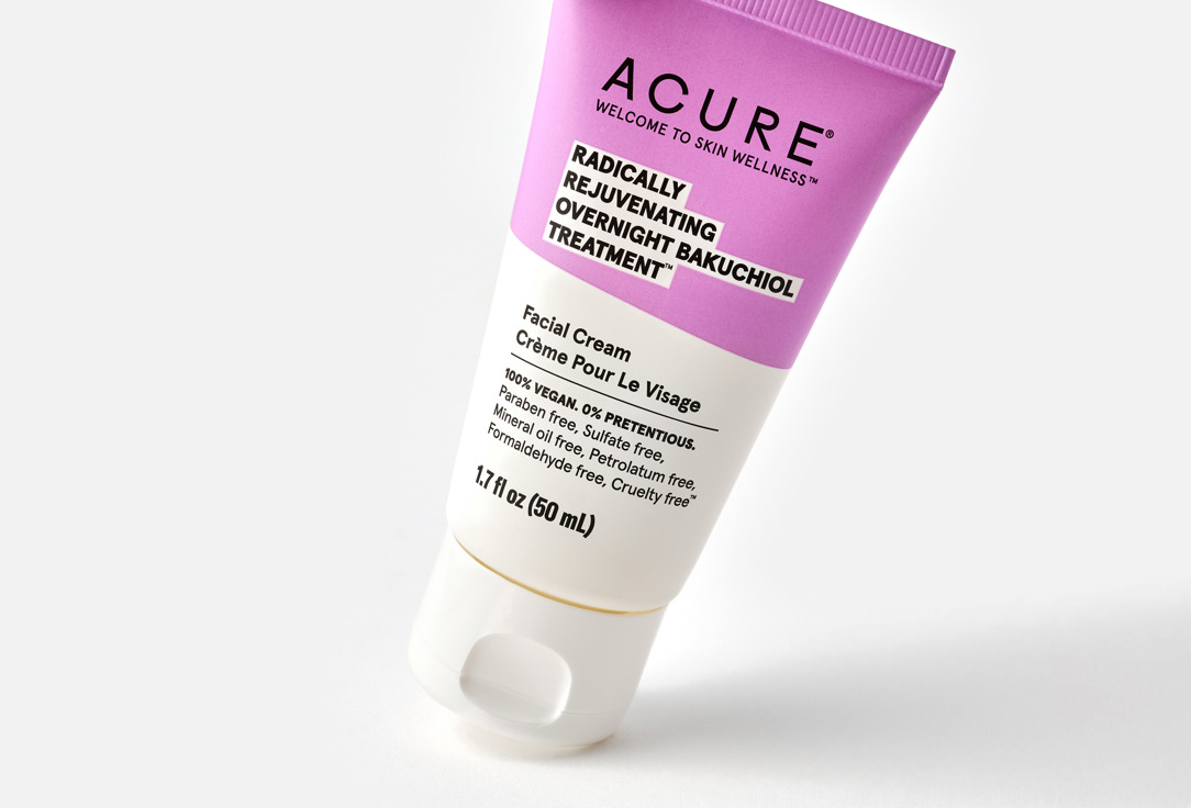 Acure Revitalizing Overnight Facial Treatment Radically Rejuvenating Bakuchiol 50 ml Acure Revitalizing Overnight Facial Treatment Radically Rejuvenating Bakuchiol