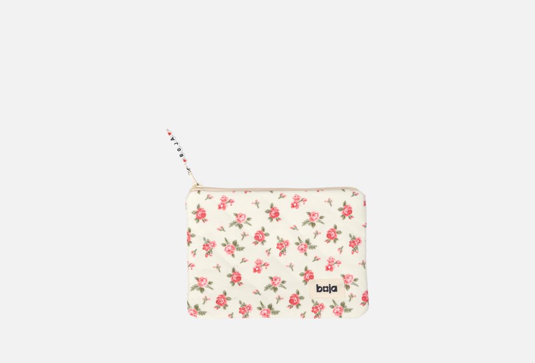boja Cosmetic Bag Flat Beauty Bag Vanilla Marshmallow Medium 1 pcs boja Cosmetic Bag Flat Beauty Bag Vanilla Marshmallow Medium