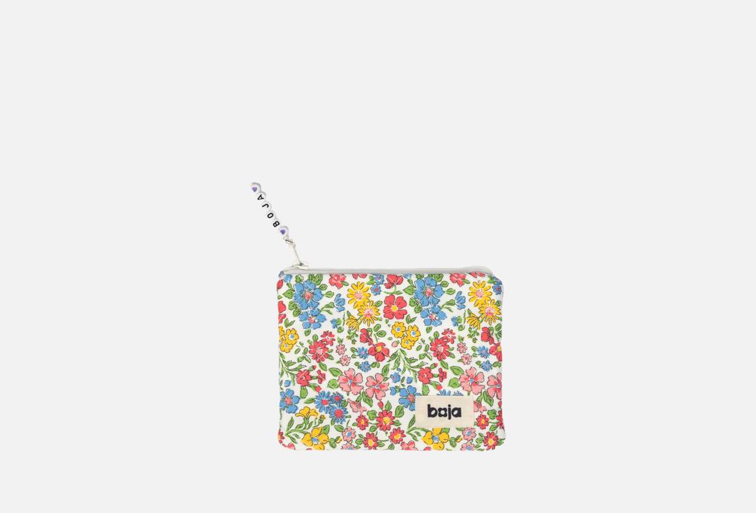 boja Cosmetic Bag Flat Beauty Bag Flower Lover Small 1 pcs boja Cosmetic Bag Flat Beauty Bag Flower Lover Small