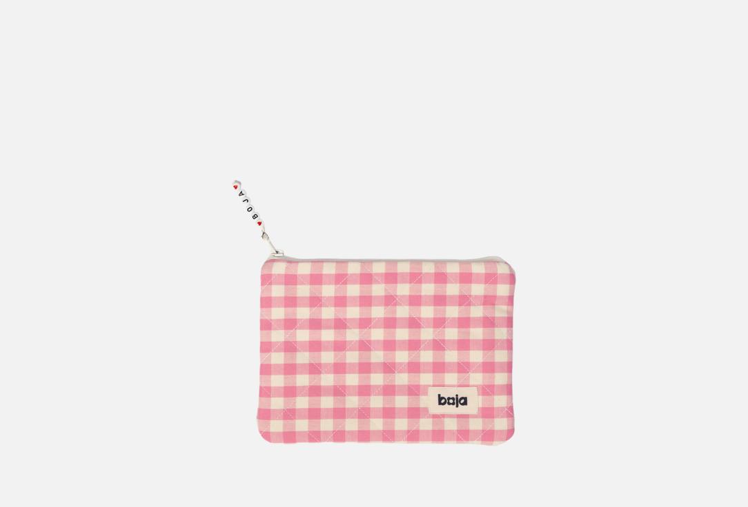 boja Cosmetic Bag Flat Beauty Bag Pink Rose Medium