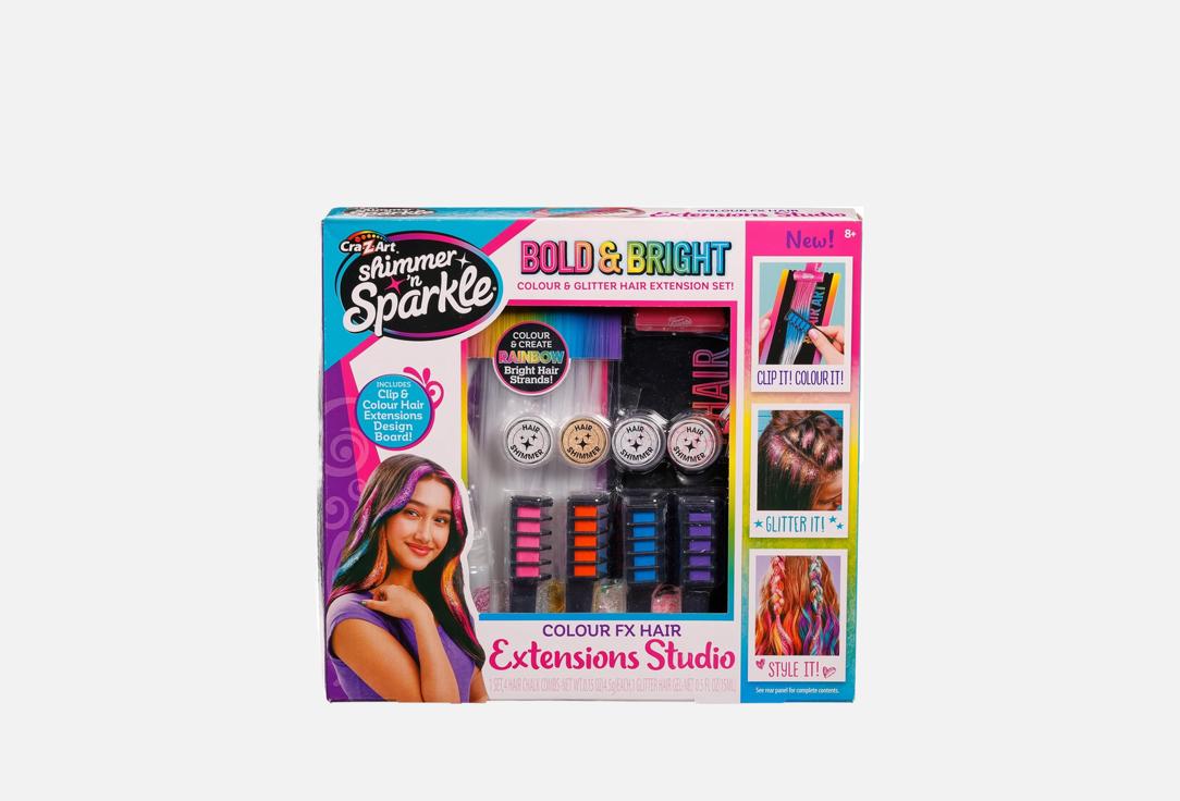 SNS-Cosmetics Kids hair styling playset Color FX Hair Extension Studio
