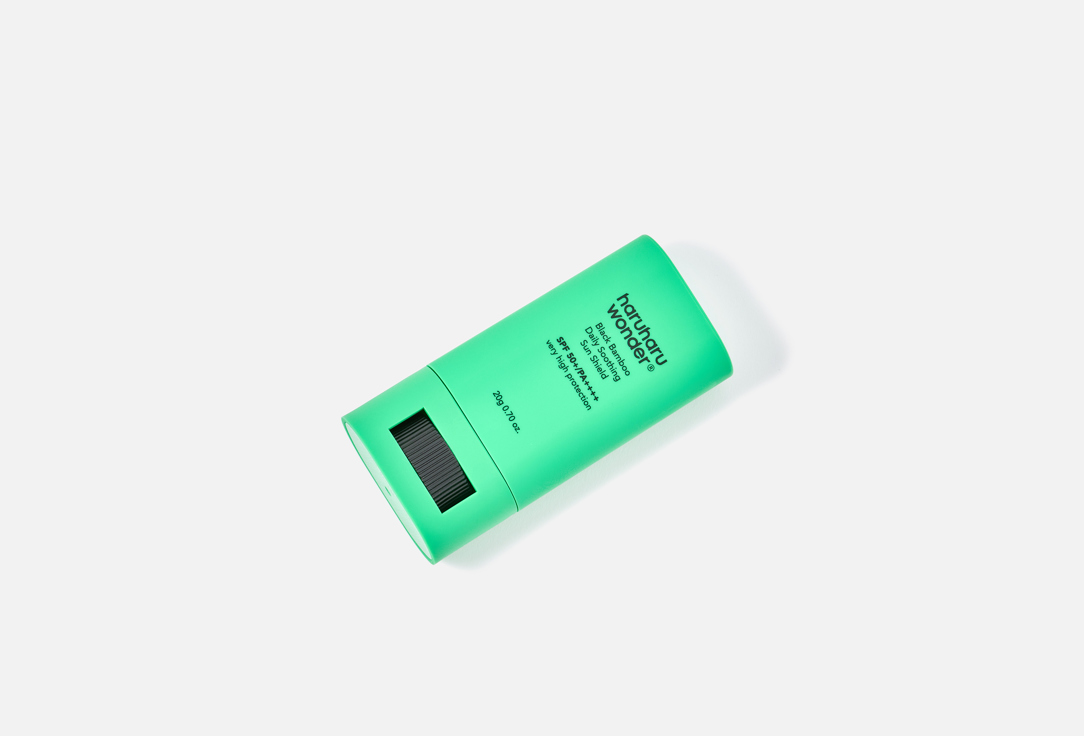 Haruharu Wonder Face Stick SPF50+ BLACK BAMBOO daily soothing sun shield