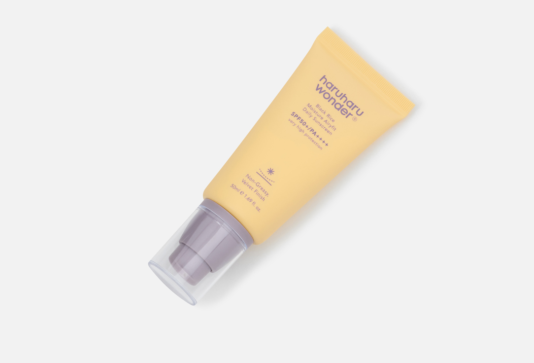 Haruharu Wonder Face Cream SPF50+ BLACK RICE moisture airyfit daily sunscreen