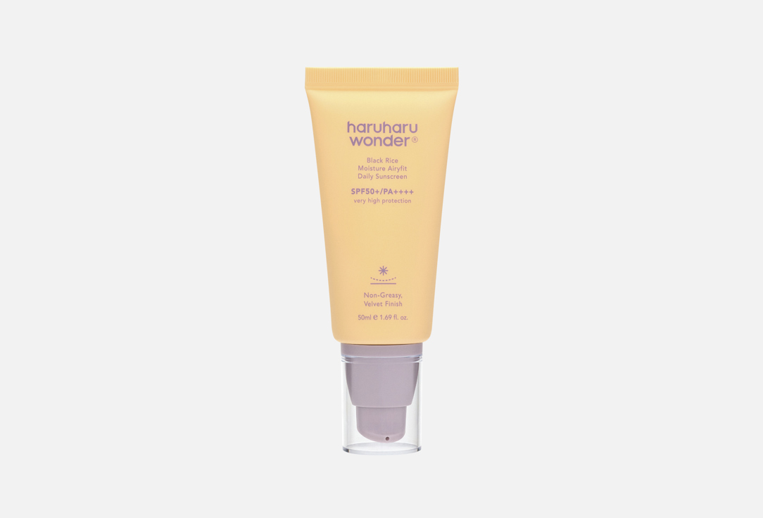 Haruharu Wonder Face Cream SPF50+ BLACK RICE moisture airyfit daily sunscreen