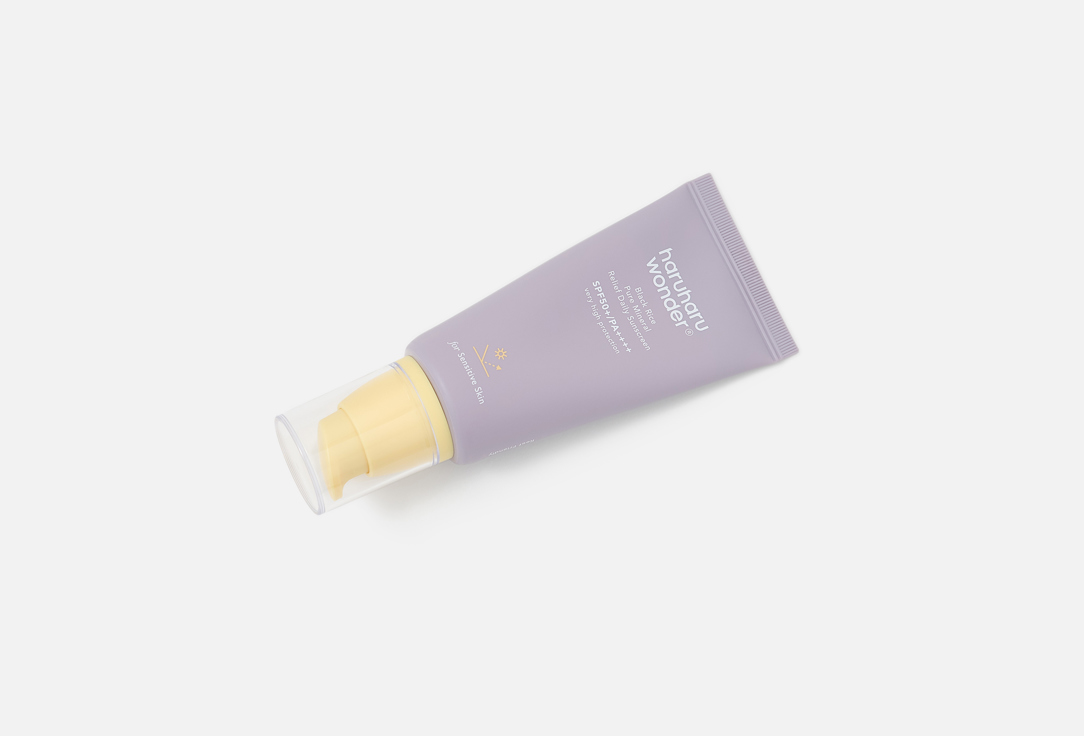 Haruharu Wonder Face Cream SPF50+ BLACK RICE pure mineral relief daily sunscreen