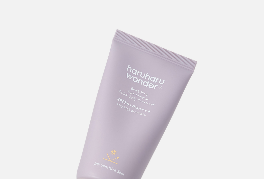 Haruharu Wonder Face Cream SPF50+ BLACK RICE pure mineral relief daily sunscreen