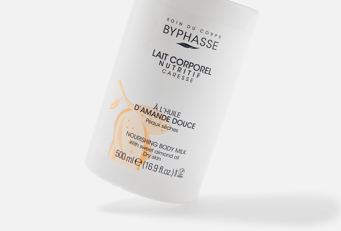 BYPHASSE Nourishing Body Milk Sweet Almond Oil 500 ml BYPHASSE Nourishing Body Milk Sweet Almond Oil