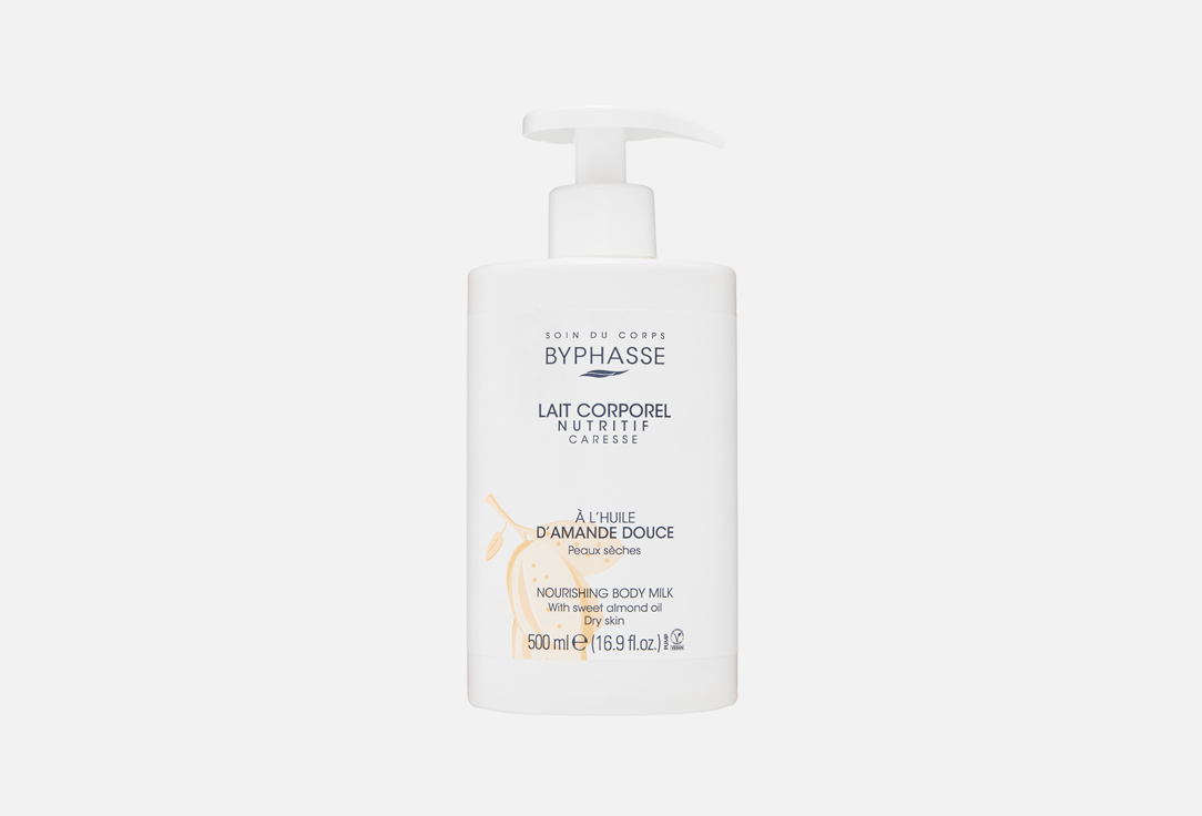 BYPHASSE Nourishing Body Milk Sweet Almond Oil 500 ml BYPHASSE Nourishing Body Milk Sweet Almond Oil