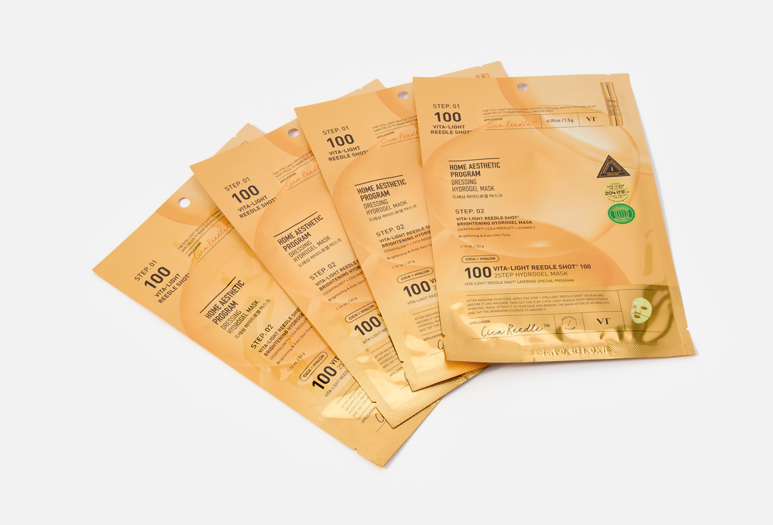 VT 2 STEP Face Sheet Mask Set VITA-LIGHT REEDLE SHOT® 100