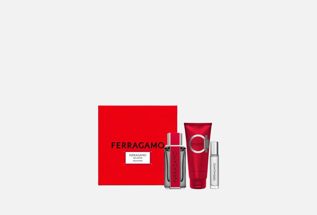 Ferragamo Eau de parfum & shower Gel set Red Leather