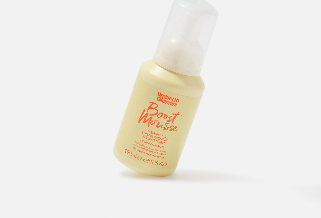 Umberto Giannini Curl-Defining Styling Hair Foam Boost Mousse Rosemary Oil