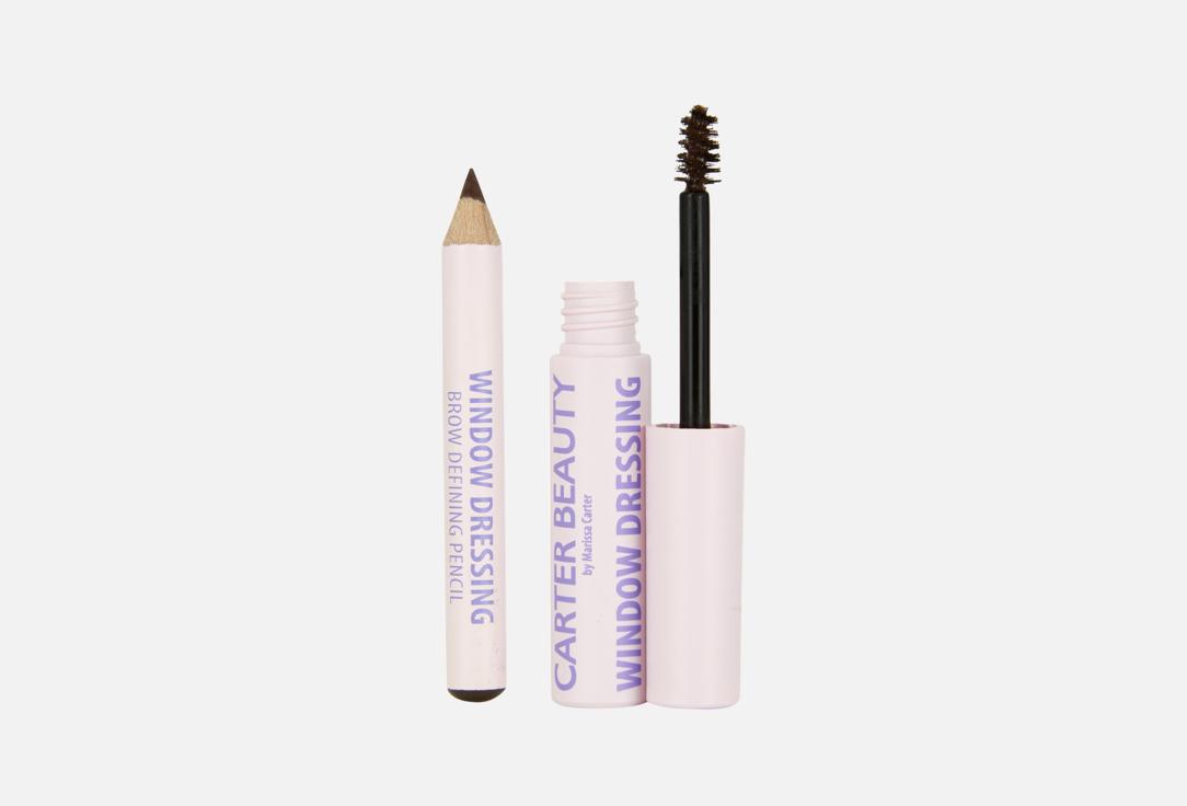 CARTER BEAUTY Makeup Set: Brow Pencil, Powder, Gel Window Dressing 4 pcs CARTER BEAUTY Makeup Set: Brow Pencil, Powder, Gel Window Dressing