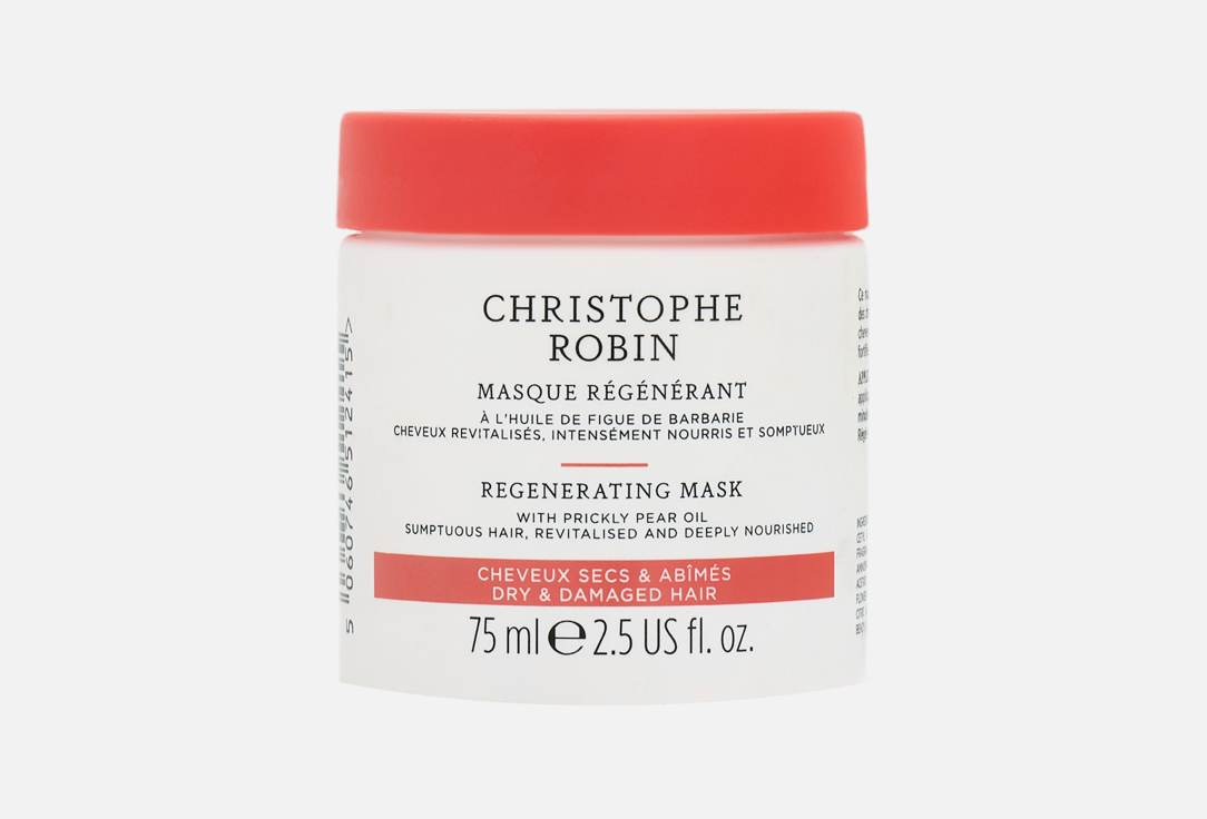 Christophe Robin Hair Mask With Prickly Pear Oil Regenerating 75 ml Christophe Robin Hair Mask With Prickly Pear Oil Regenerating