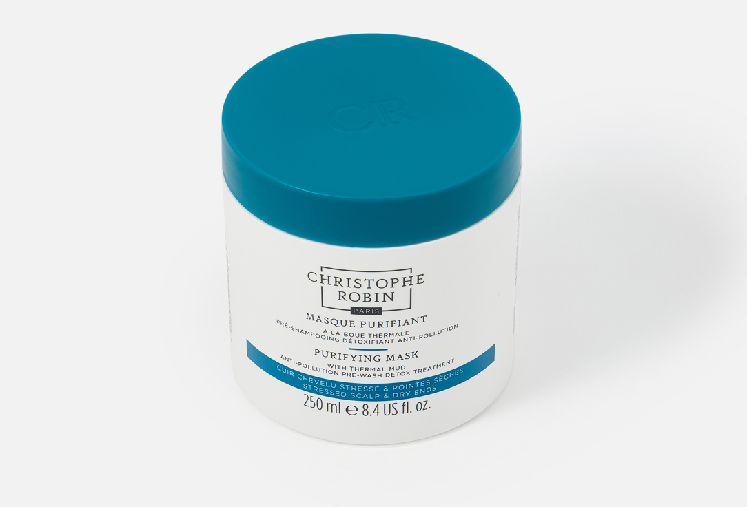 Christophe Robin Hair Mask With Thermal Mud Cleansing 250 ml Christophe Robin Hair Mask With Thermal Mud Cleansing