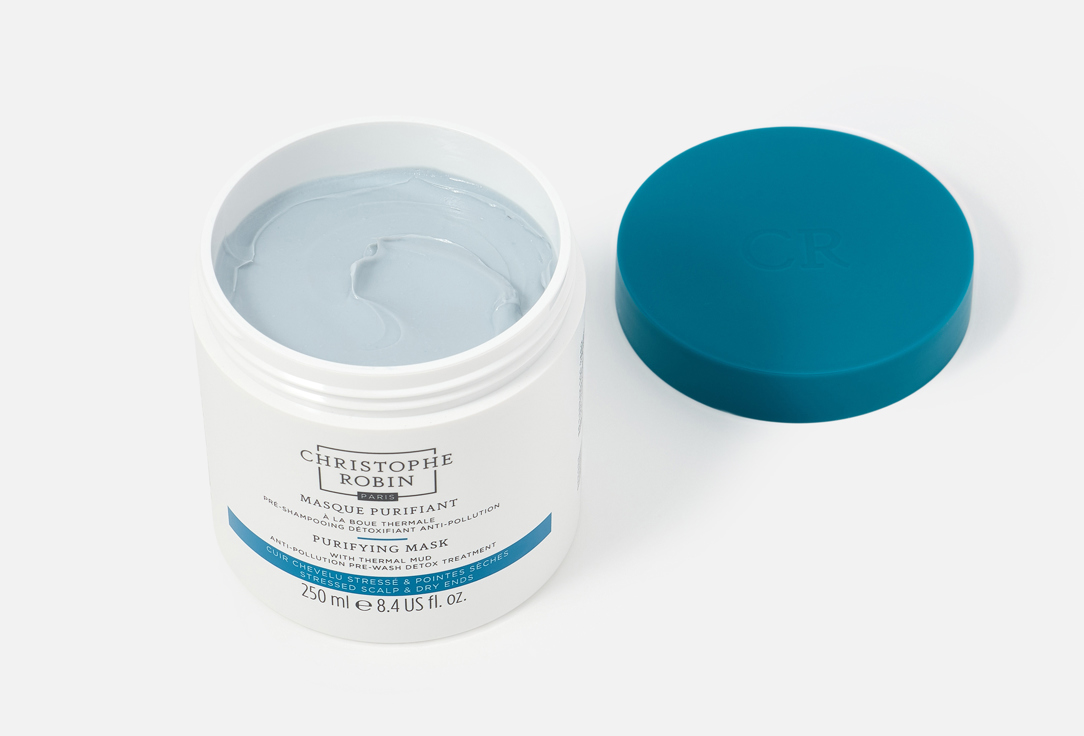 Christophe Robin Hair Mask With Thermal Mud Cleansing 250 ml Christophe Robin Hair Mask With Thermal Mud Cleansing