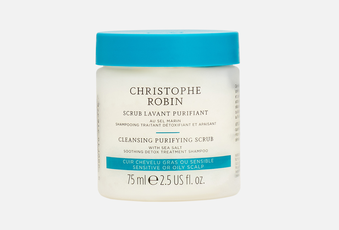 Christophe Robin Hair Shampoo Scrub With Sea Salt Cleansing 75 ml Christophe Robin Hair Shampoo Scrub With Sea Salt Cleansing