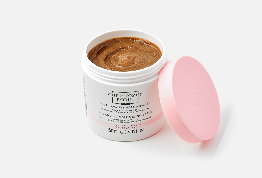Christophe Robin clay-to foam shampoo With Rose Extracts Cleansing 250 ml Christophe Robin clay-to foam shampoo With Rose Extracts Cleansing