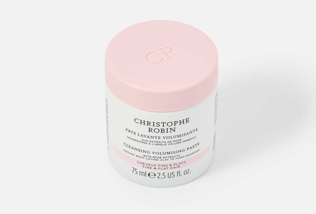 Christophe Robin clay-to foam shampoo With Rose Extracts Cleansing 75 ml Christophe Robin clay-to foam shampoo With Rose Extracts Cleansing
