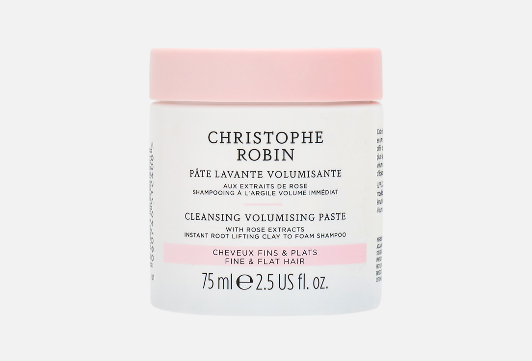 Christophe Robin clay-to foam shampoo With Rose Extracts Cleansing 75 ml Christophe Robin clay-to foam shampoo With Rose Extracts Cleansing