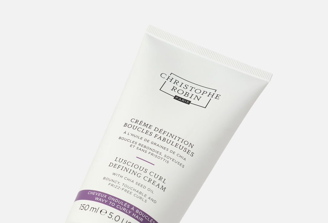 Christophe Robin Hair conditioning cream With Chia Seed Oil Luscious Curl Defining Cream 150 ml Christophe Robin Hair conditioning cream With Chia Seed Oil Luscious Curl Defining Cream