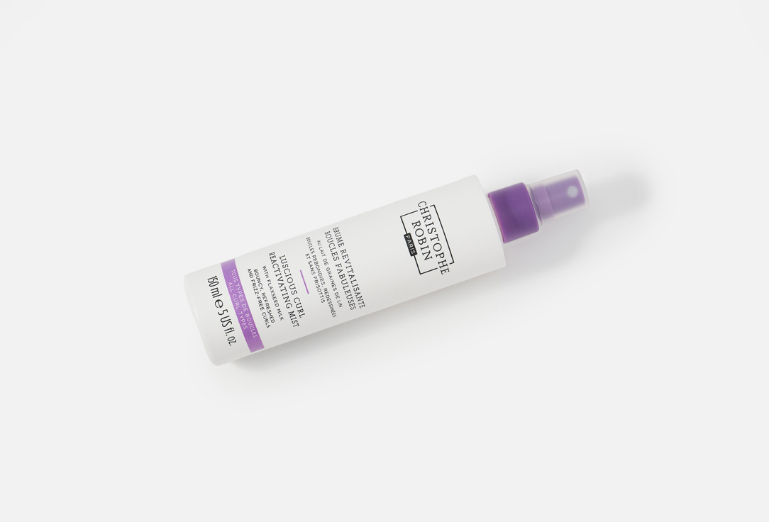 Christophe Robin Reactivating Mist With Flaxseed Milk Luscious Curl 150 ml Christophe Robin Reactivating Mist With Flaxseed Milk Luscious Curl