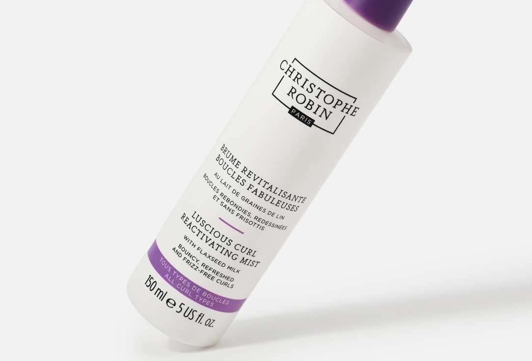 Christophe Robin Reactivating Mist With Flaxseed Milk Luscious Curl 150 ml Christophe Robin Reactivating Mist With Flaxseed Milk Luscious Curl