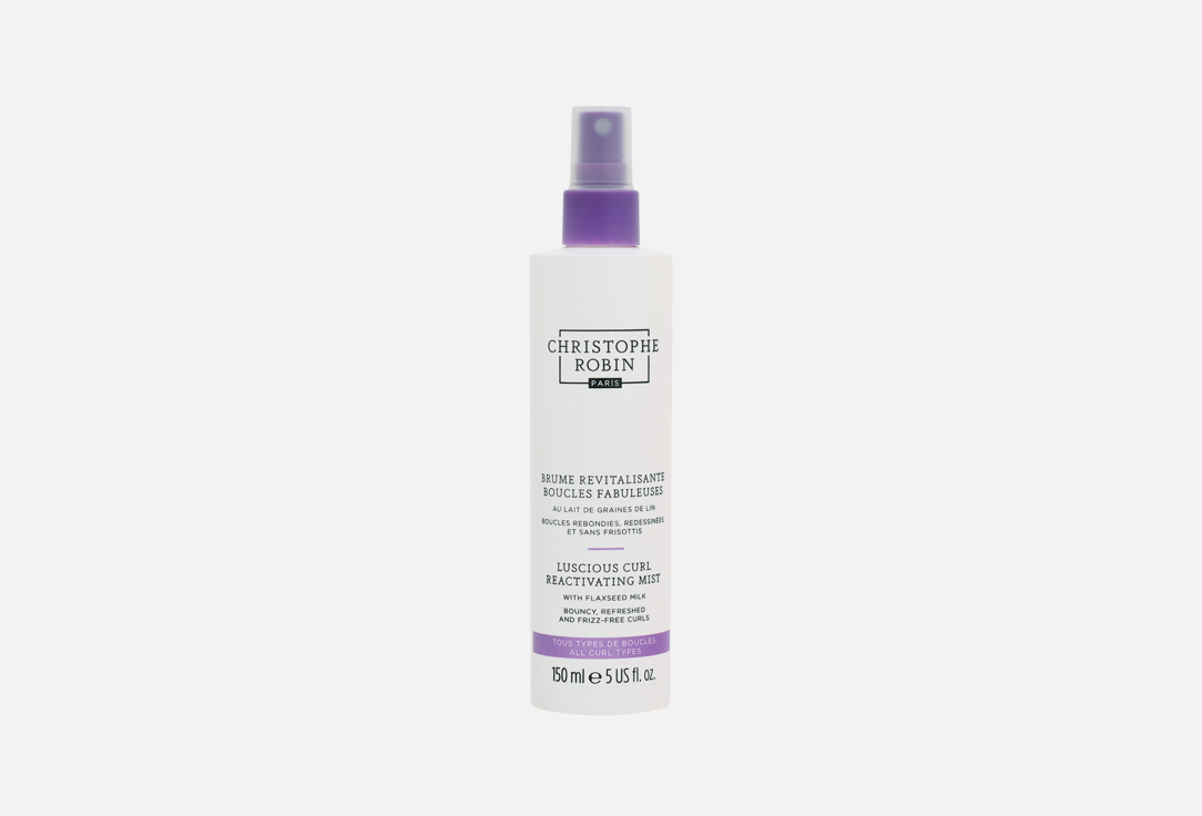 Christophe Robin Reactivating Mist With Flaxseed Milk Luscious Curl 150 ml Christophe Robin Reactivating Mist With Flaxseed Milk Luscious Curl