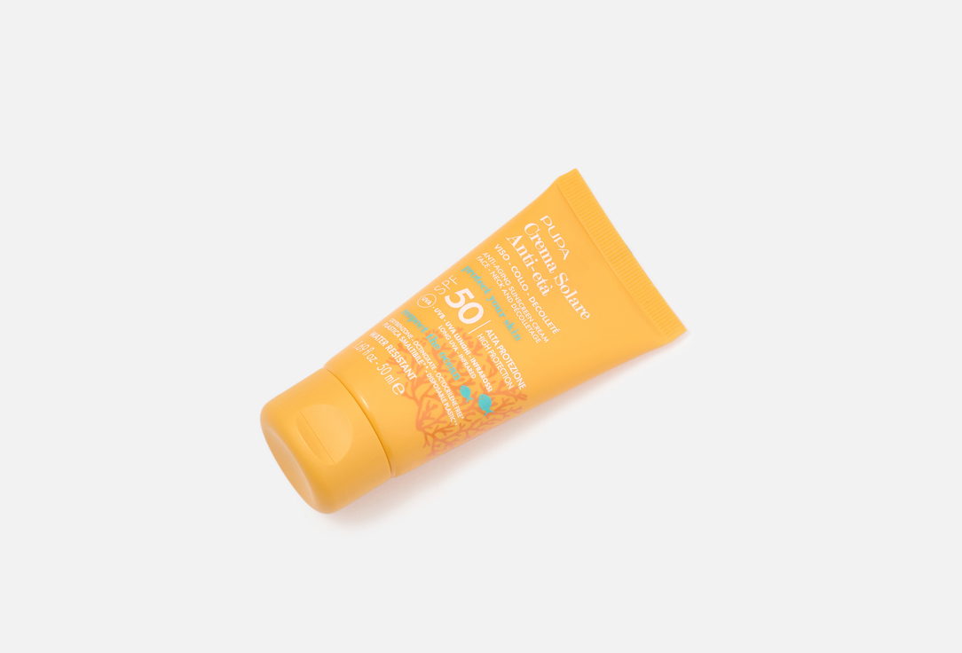 Pupa High-protection anti‑aging Sunscreen face, neck & décolleté Cream SPF 50 Crema Solare Anti-Eta