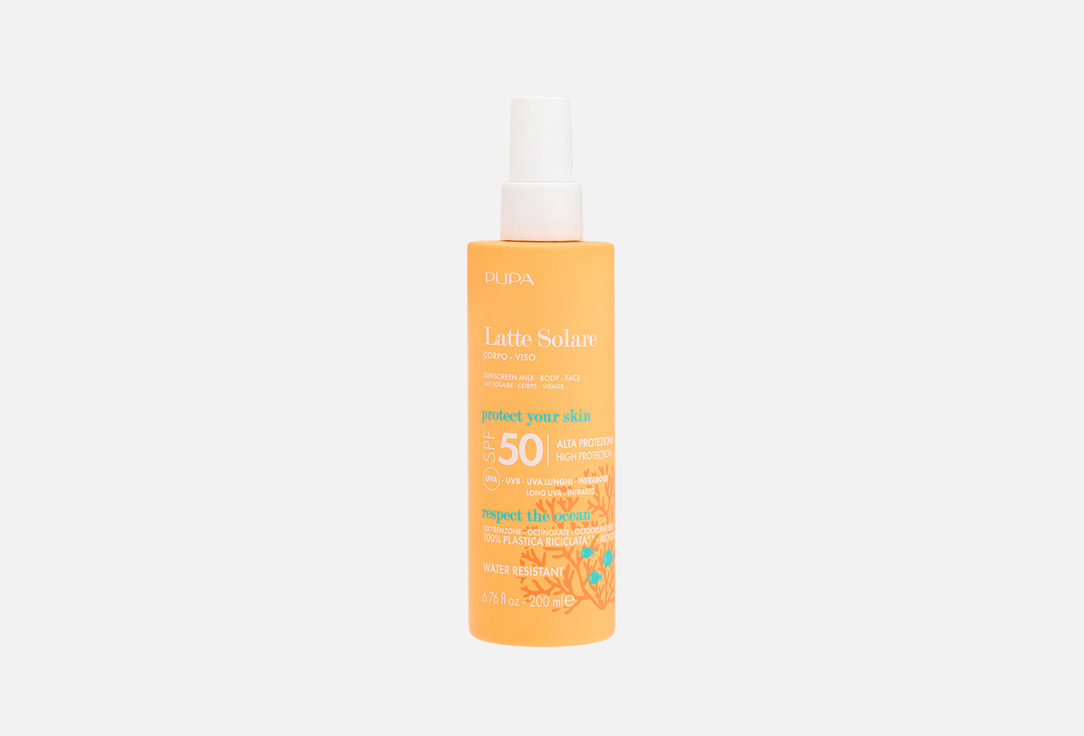 Pupa High-protection Body and face Milk SPF 50 Latte Solare
