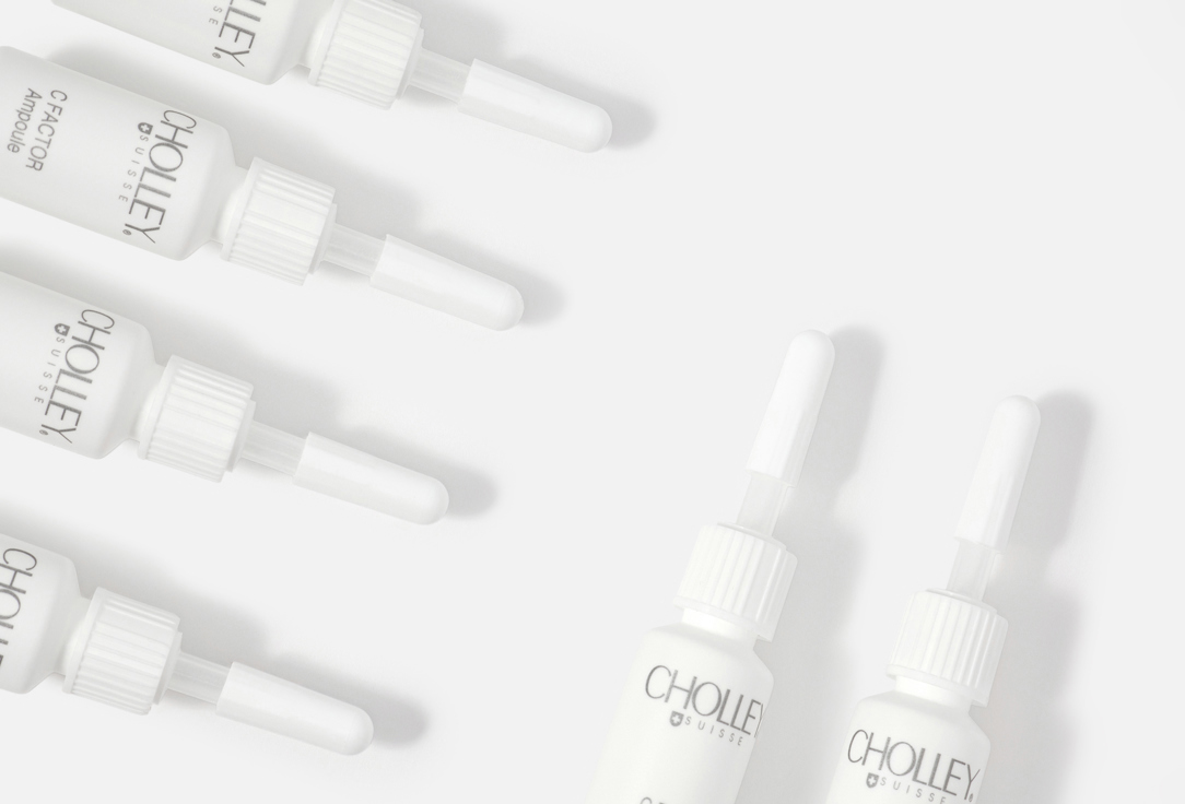 CHOLLEY Revitalizing face ampoules & lotion Set Vitamin C Factor