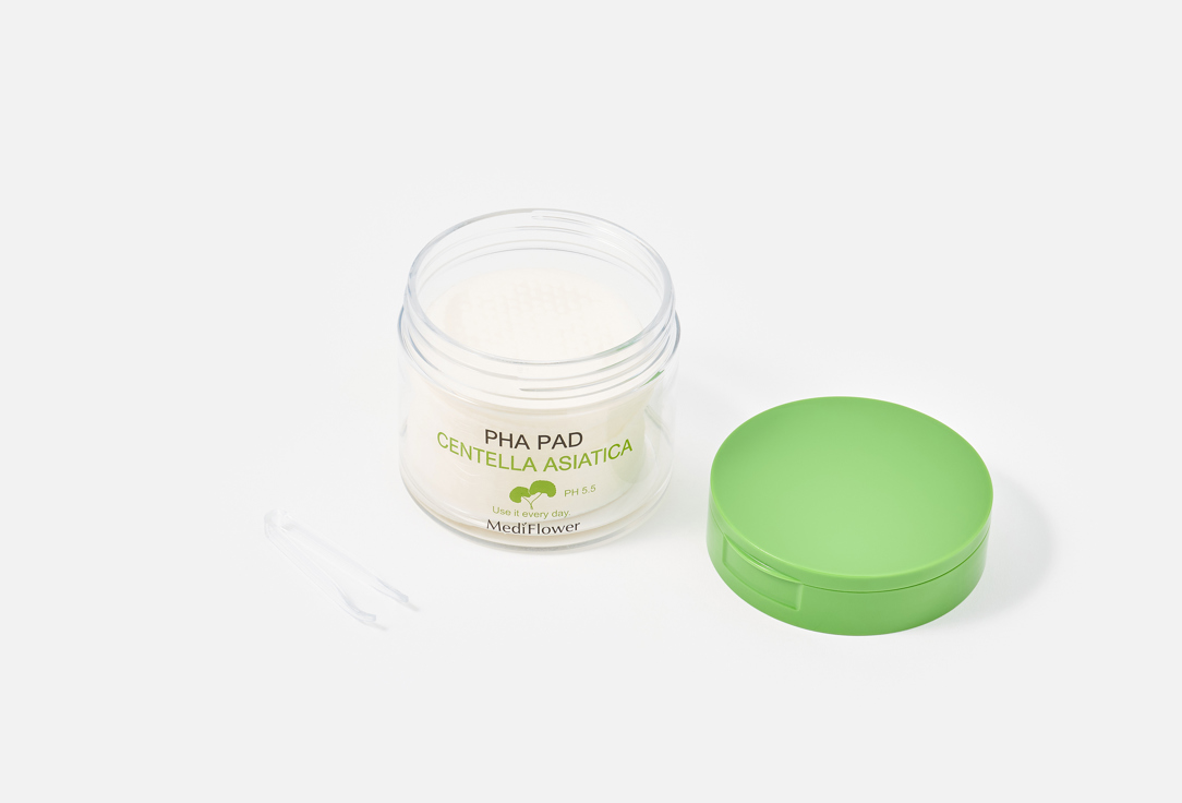 Mediflower Exfoliating Peeling Pads Centella Asiatica PHA