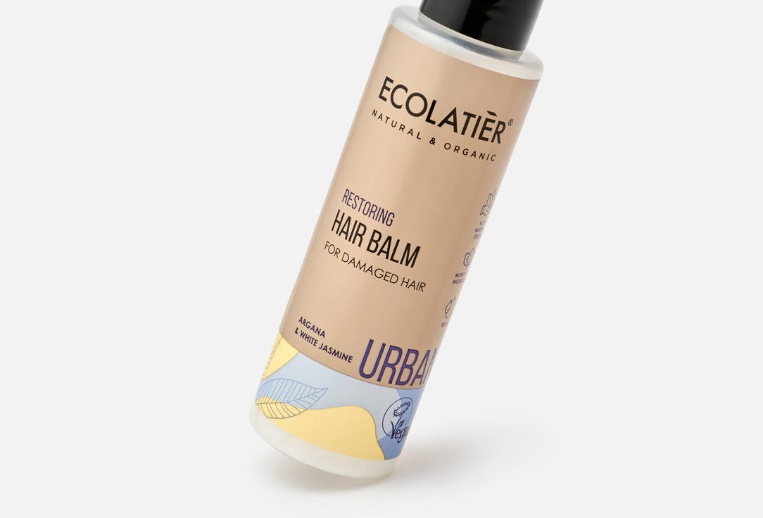 ECOLATIER Восстанавливающий бальзам для волос Argana & white jasmine