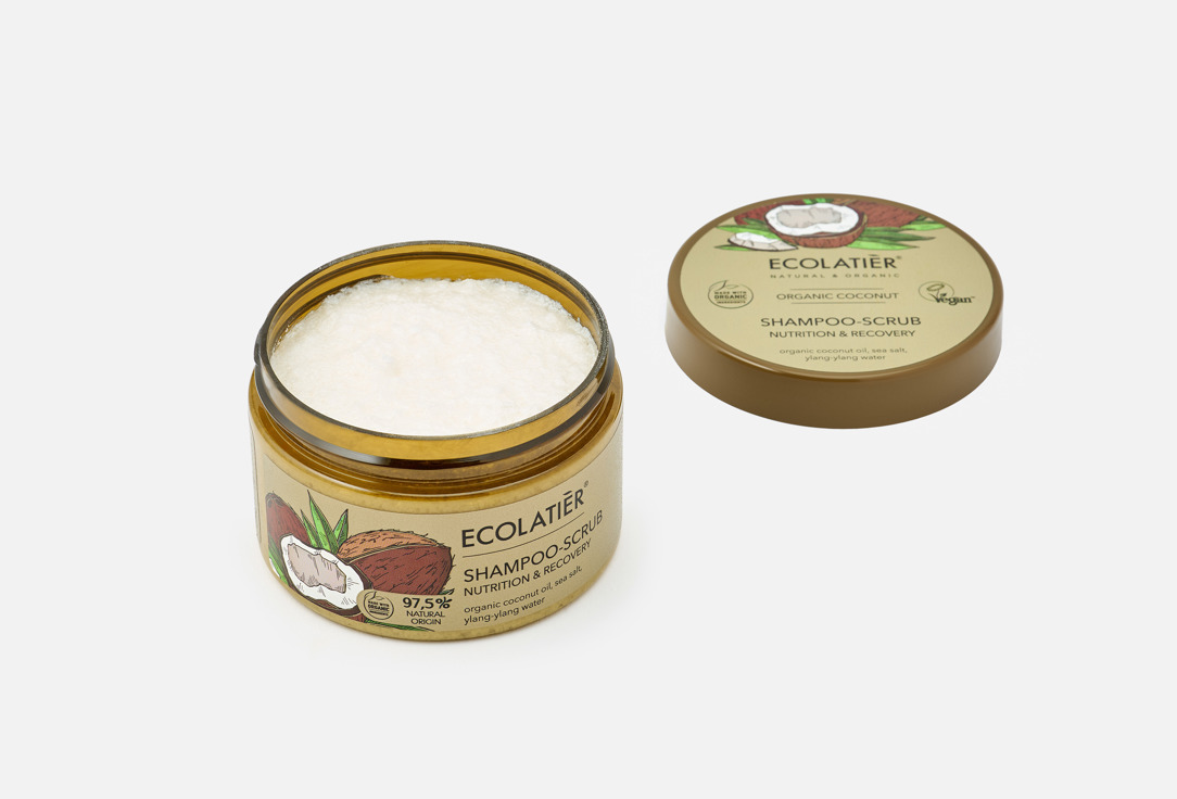 ECOLATIER Nourishing & Recovering Shampoo Scrub Organic Coconut