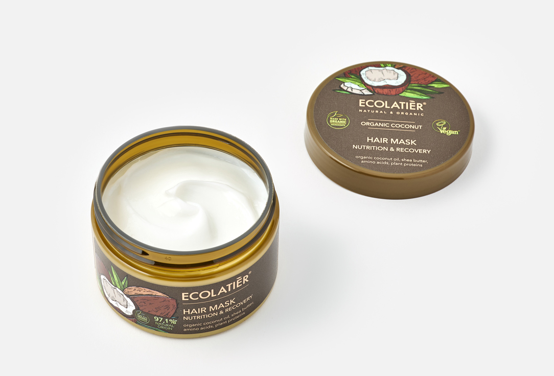 ECOLATIER Nourishing & Recovering Hair Mask Organic Coconut 250 ml ECOLATIER Nourishing & Recovering Hair Mask Organic Coconut