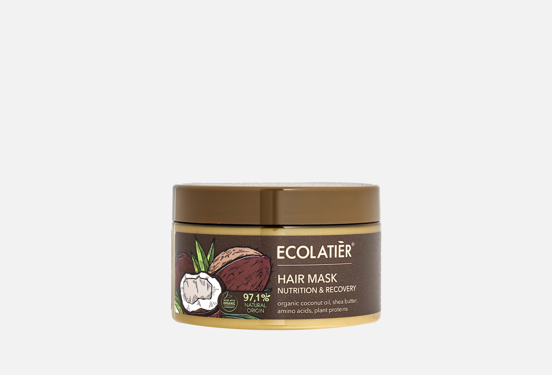 ECOLATIER Nourishing & Recovering Hair Mask Organic Coconut 250 ml ECOLATIER Nourishing & Recovering Hair Mask Organic Coconut