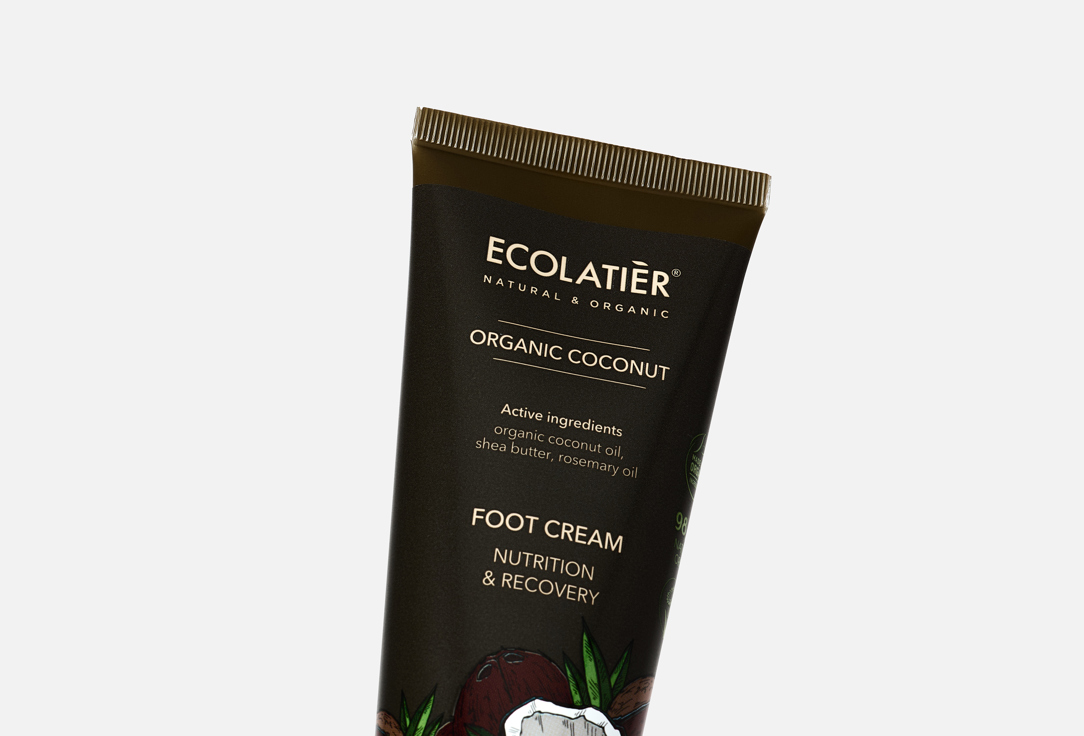 ECOLATIER Nourishing & Recovering Foot Cream Organic Coconut 100 ml ECOLATIER Nourishing & Recovering Foot Cream Organic Coconut
