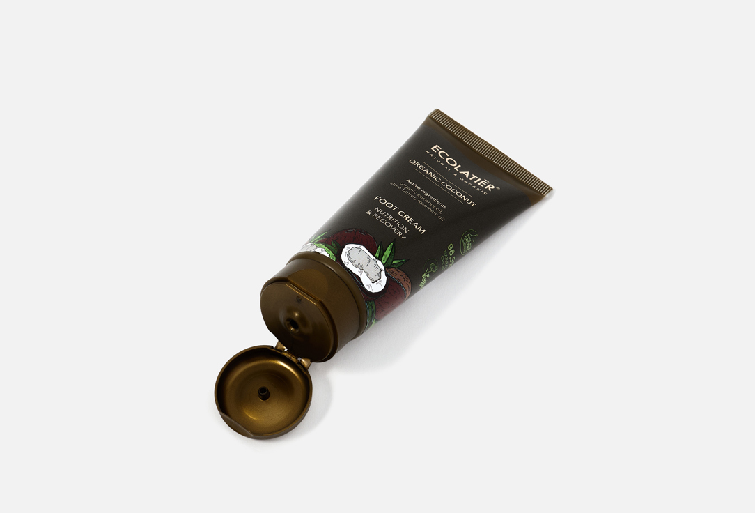 ECOLATIER Nourishing & Recovering Foot Cream Organic Coconut 100 ml ECOLATIER Nourishing & Recovering Foot Cream Organic Coconut