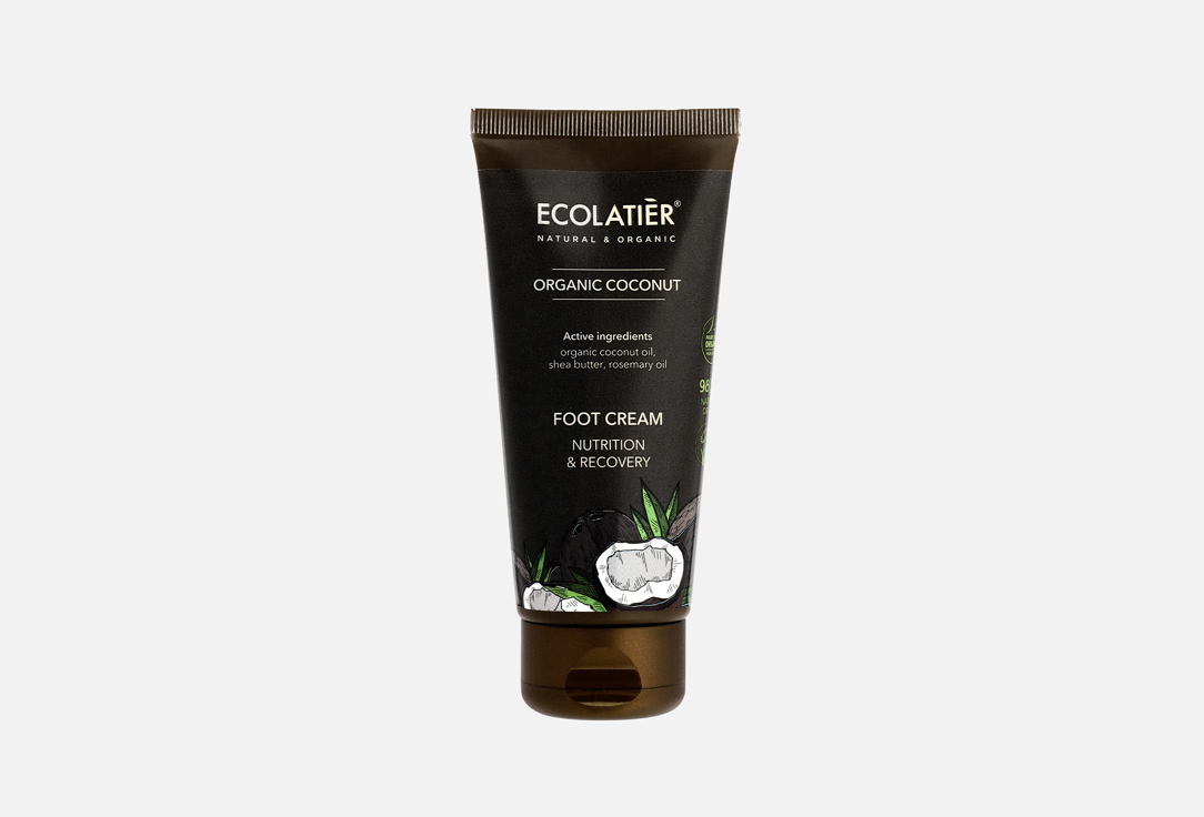 ECOLATIER Nourishing & Recovering Foot Cream Organic Coconut 100 ml ECOLATIER Nourishing & Recovering Foot Cream Organic Coconut