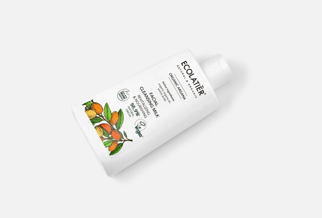ECOLATIER Revitalizing & Nourishing Facial Cleansing Milk Organic Argana